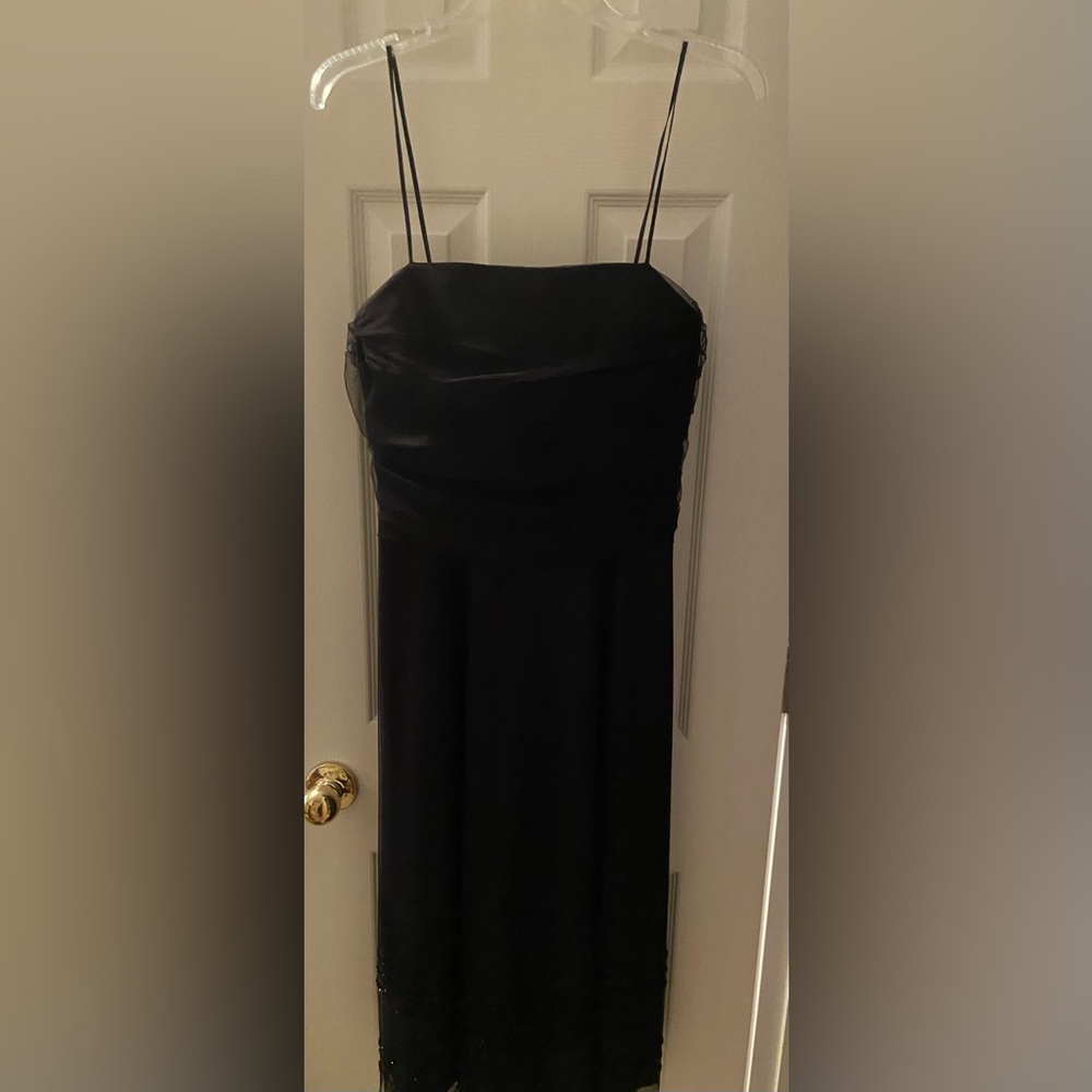 Eliza J New York Women’s Skinny Strap Cocktail Dress Size 12 Beaded on Bottom